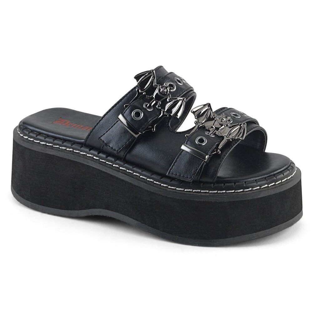 Demonia Emily 100 Black Platform Sandals